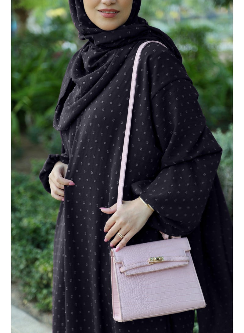 Lamora Prayer Dress for Women One-Piece | Islamic Full Prayer Outfit with Long Sleeves & Attached Scarf | Cotton Soft Breathable Jilbab Abaya | Namaz & Salah Wear | Umrah Essential | Available in Light Colors & Different Multicolor Designs - Image 3